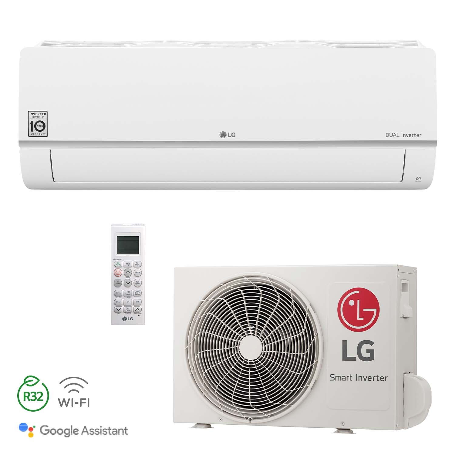 LG Standard Plus PC09ST R32 2.5kW SET  inclusief ingebouwde wifi-module